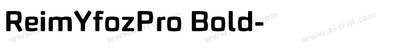 ReimYfozPro Bold字体转换